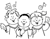 children singing